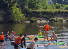 Подмосковье, СЕМЕЙНЫЙ Поход на сапах по реке Клязьма с ночевкой в палатках с автосопровождением