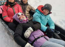 Карелия, По следам на снегу: Северная Карелия на снегоходах и лыжах с детьми