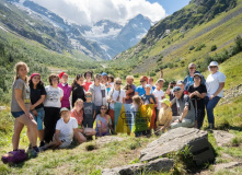 Кавказ, Дигория in english. Горный лагерь для родителей с детьми
