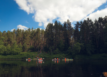 Подмосковье, Поход по верховьям Волги на одноместных байдарках с автосопровождением