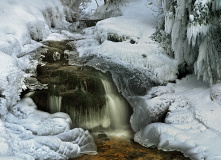 Подмосковье, На снегоступах к водопаду Гремучий ручей 