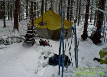 Подмосковье, Лыжный поход с ночевкой в теплой палатке