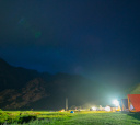 Кавказ, «Небо молодежи» Палаточный лагерь в кемпинге Чегем