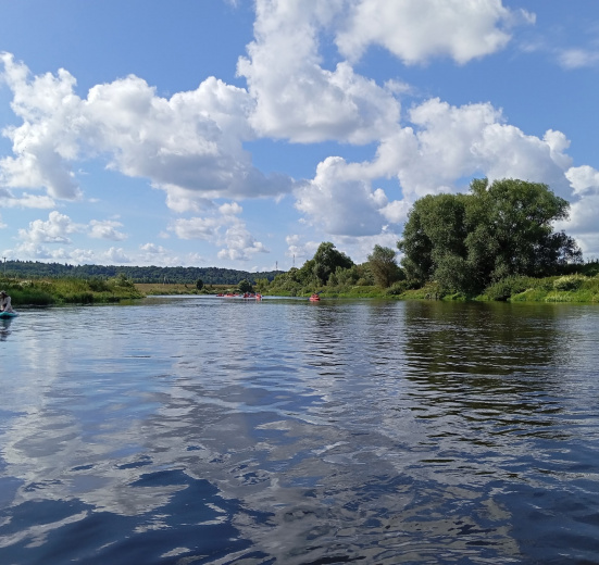Подмосковье, Однодневный сплав по реке Москва под Звенигородом на байдарках