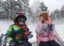 Северо-Запад, Семейная прогулка на лыжах в Орехово