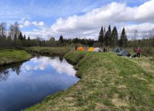 Подмосковье, Сплав на байдарках по реке Осуга (разведка)