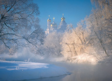 Подмосковье, Однодневный зимний поход на сапах по реке Истра