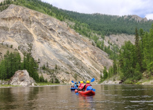 Сибирь, Восточный Саян: сплав по реке Диби и Ока Саянская на байдарках