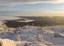 Карелия, По следам на снегу: Северная Карелия на снегоходах и лыжах с детьми