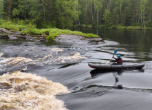 Карелия, Сплав по Верхней Шуе на байдарках
