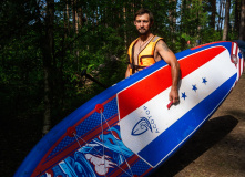 Подмосковье, Поход на сапах по реке Клязьма с ночевкой в палатках с автосопровождением