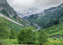 Кавказ, Палаточный лагерь в Санчаро (разведка)