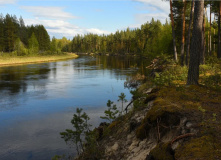 Подмосковье, Поход на байдарках по реке Лух с походной баней