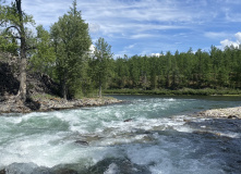 Сибирь, Восточный Саян: сплав по реке Диби и Ока Саянская на байдарках