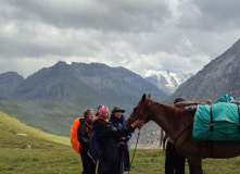 Киргизия, Лошадью ходи: с пляжа на ледник с комфортом