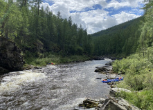 Сибирь, Восточный Саян: сплав по реке Диби и Ока Саянская на байдарках