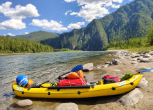 Сибирь, Восточный Саян: сплав по реке Диби и Ока Саянская на байдарках
