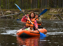 Центральный регион, Поход на байдарках по реке Лух с баней - в дебри Нижегородской области