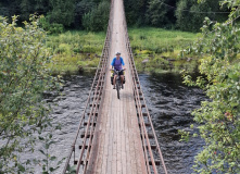 Подмосковье, Вдоль Мсты через подвесные мосты