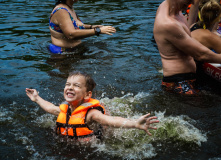 Подмосковье, Семейный поход на сапах по реке Клязьма с ночевкой в палатках и автосопровождением