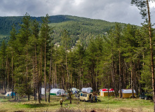 Кавказ, Долина Аксаут: палаточный лагерь