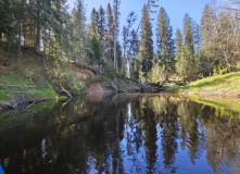Подмосковье, Сплав на байдарках по реке Осуга (разведка)