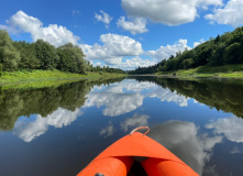 Подмосковье, Однодневный сплав по реке Москва под Звенигородом на байдарках