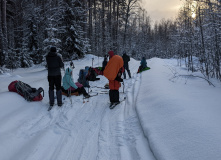 Северо-Запад, Лыжная тренировка в Ленобласти