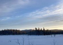 Карелия, По следам на снегу: Северная Карелия на снегоходах и лыжах с детьми