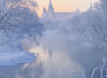 Подмосковье, Однодневный зимний поход на сапах по реке Истра