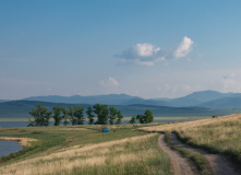 Сибирь, Степи, курганы и озёра Хакасии: велопоход налегке (с машиной сопровождения)