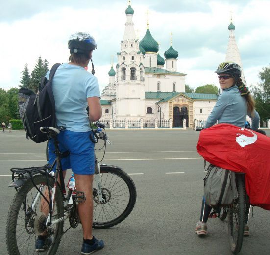 Золотое кольцо на велосипеде