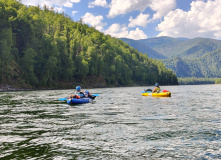 Сибирь, Восточный Саян: сплав по реке Диби и Ока Саянская на байдарках