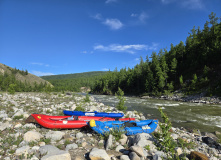 Сибирь, Восточный Саян: сплав по каньонам верхнего Иркута на байдарках