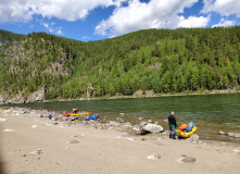 Сибирь, Восточный Саян: сплав по реке Диби и Ока Саянская на байдарках