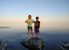 Карелия, Ладожские скалы и пляжи Койонсаари с детьми