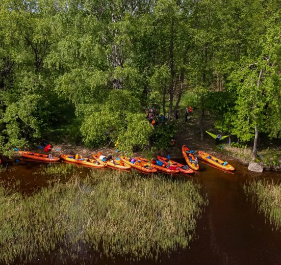 Поход на байдарках по Московскому морю