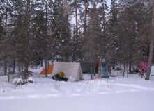 Подмосковье, Экстрим-ночевка: первый опыт зимней ночёвки в лесу