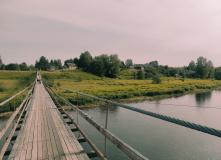 Подмосковье, Вдоль Мсты через подвесные мосты