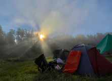 Подмосковье, Поход на одноместных байдарках по реке Волга с Бенскими порогами