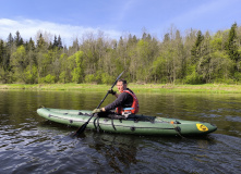 Подмосковье, Поход на одноместных байдарках по реке Волга с Бенскими порогами