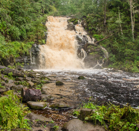 Карелия, Поход к водопадам Белые мосты (Юканкоски)