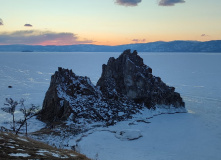 Байкал, По льду Байкала вдоль Ольхона: пеший поход
