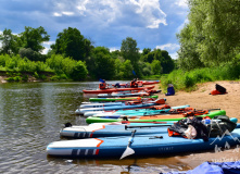 Подмосковье, СЕМЕЙНЫЙ Поход на сапах по реке Клязьма с ночевкой в палатках с автосопровождением