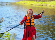 Подмосковье, Поход на сапах по реке Нерская с ночевкой в палатках