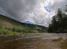 Сибирь, Восточный Саян: сплав по реке Диби и Ока Саянская на байдарках