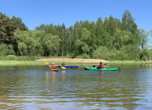 Подмосковье, Активный Каяк Кэмп на морских одноместных каяках