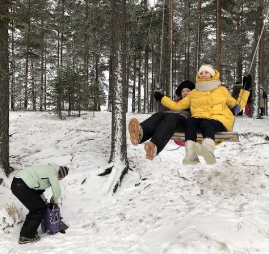 Зимний поход к Зеленодольским озерам