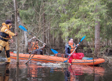 Подмосковье, Сплав по реке Поля «Cквозь лес на байдарках»