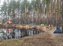 Подмосковье, Сплав по реке Поля «Cквозь лес на байдарках»